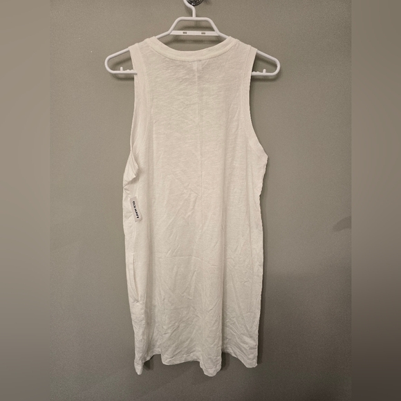 NWT White Old Navy T-Shirt dress | SZ Medium | Sleeveless | relaxed fit - Picture 4 of 5